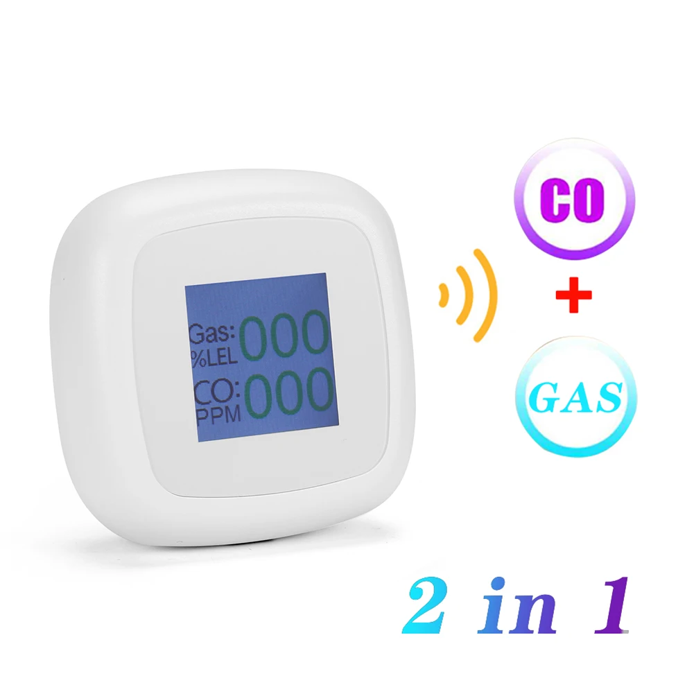 

Household CO Gas Leak Detector Intelligent Security CO Warning Detector LCD Display Flexible Keys for Propane Butane Petroleum