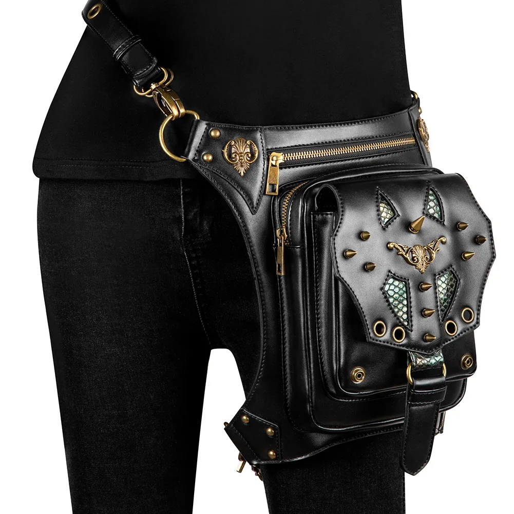 Women's One-Shoulder Cross-Body Chain Bag Women's Small Bag Steam Punk Vintage Locomotive Bag