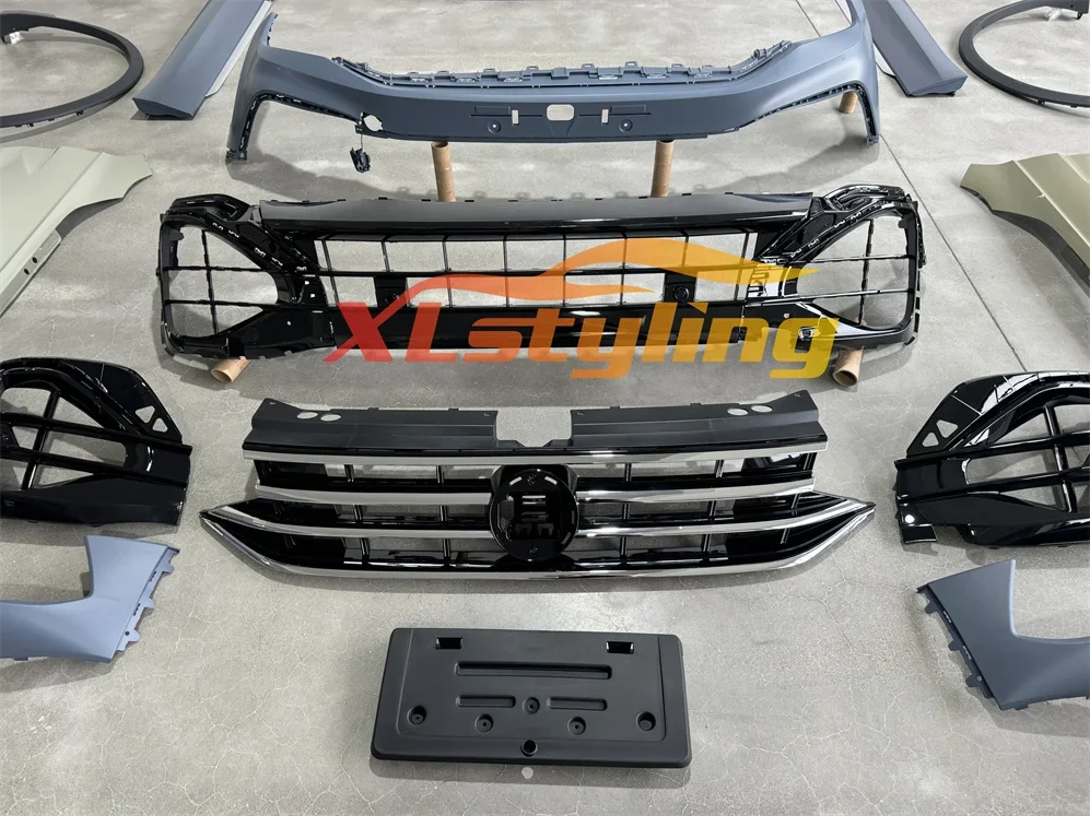 Фото XLstyling обновленная модернизация Facelift передняя часть для BMW Stange nachr R 2021 R Bodykit для VW Tiguan 2017 Alt Zu новый корпус №3