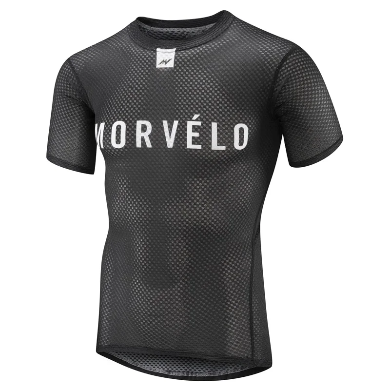 

Team Morvelo Road Bike Riding Base Layer Men Summer Short Sleeve Light Jacquard Mesh Cycle Underwear Capa Base De Ciclismo