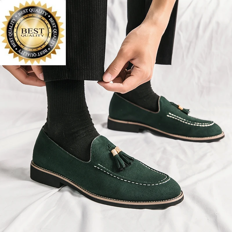 

Casual Shoes slip on Men fashion Autumn Leather Loafers Office Moccasins outdoor Comfortable Party Fashion