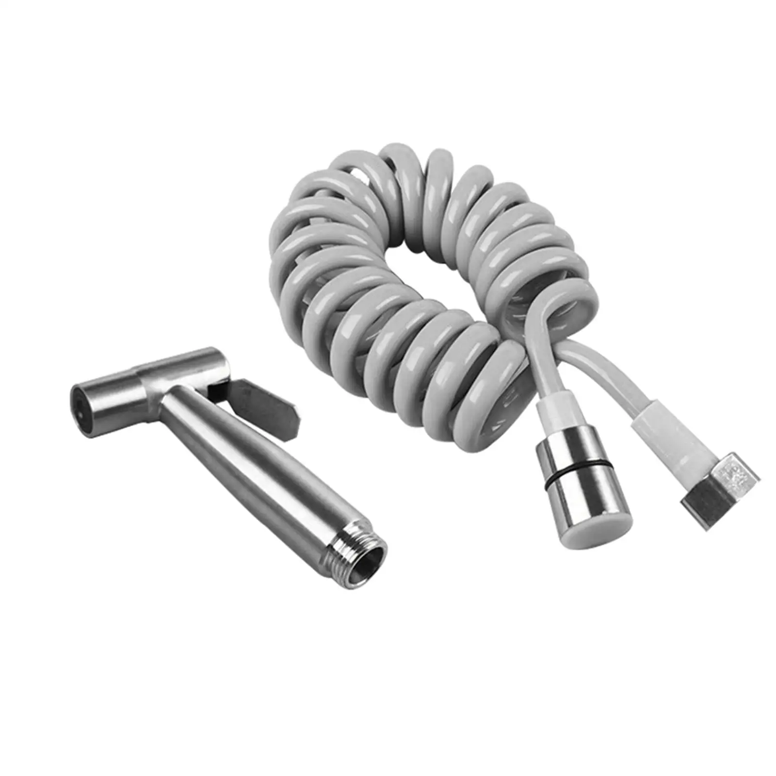 

Bathroom Shower Water Spraying Head with 2M Spring Hose for Pet Showering Durable Sturdy Easily Adjust Water Pressure Smooth