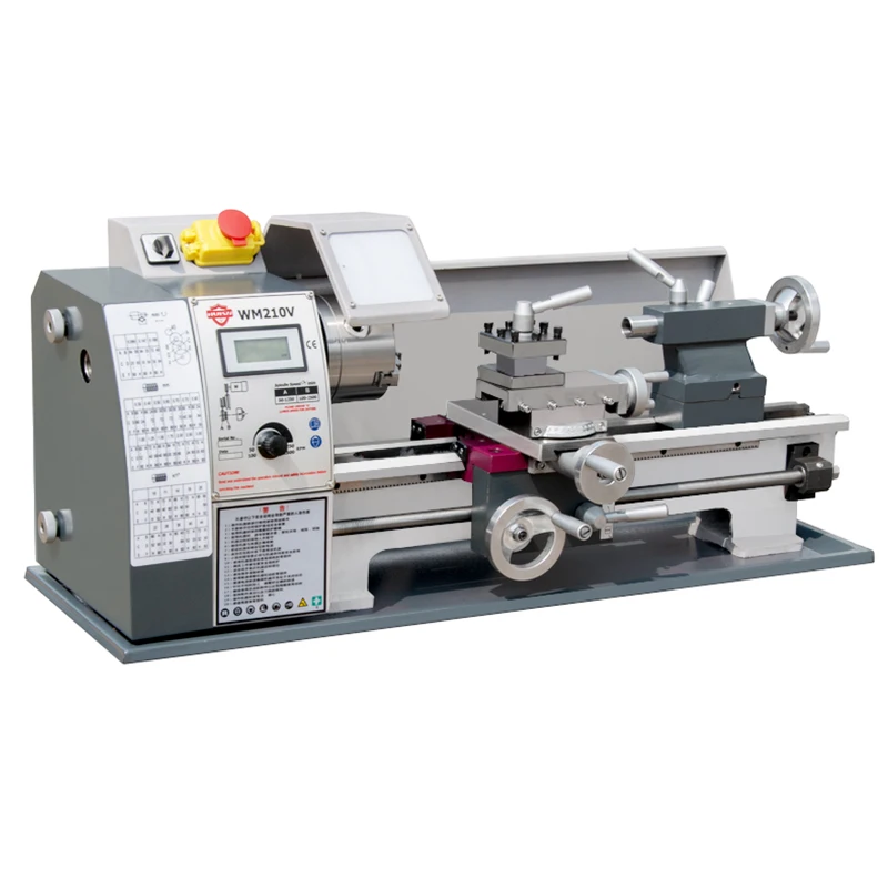 High duty ordinary metal manual  WM210V mini lathe machine  