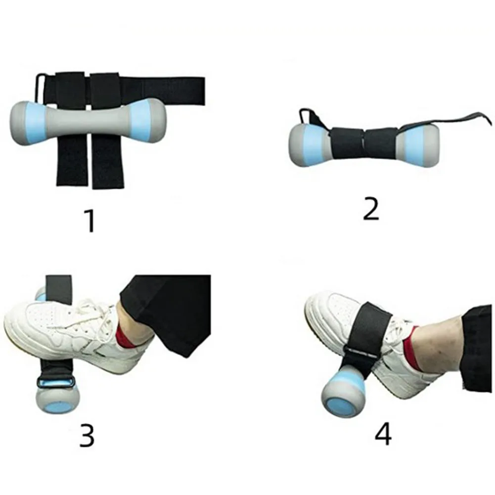 

Foot Strap Dumbbell Ankle Strap 42*25cm Black Gym Accessories Nylon 2 Pieces Durable For Leg Strength Training
