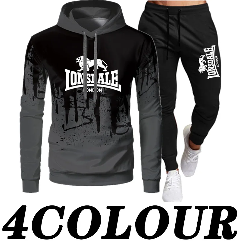 

Tracksuit Men Sets Winter Hoodies Pants 2 Piece Set 2022 Running Fashion Mens Brand Sweatshirt Sport Joggers Sweatpants Suit