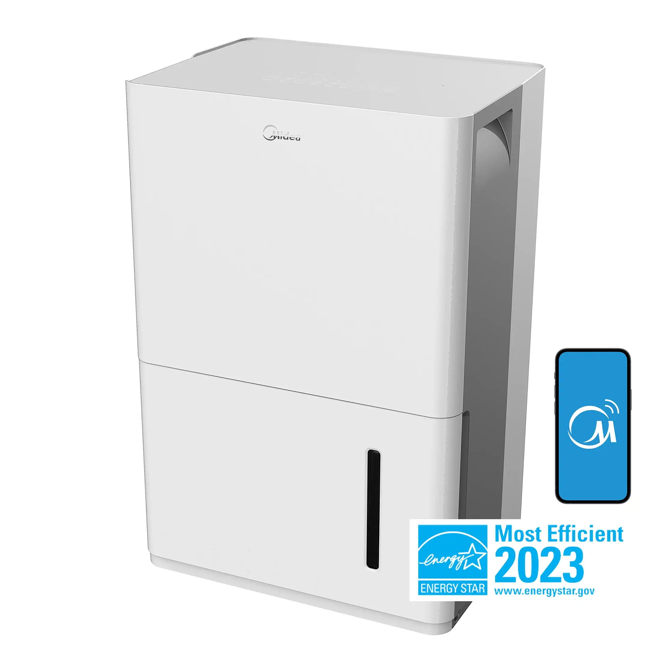 

Умный влагопоглотитель Midea 35-pint, очень влажные помещения, Energy Star, белый, MAD35S1WWT