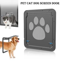 pet dog screen door for sliding door protector doggy cat screen door with magnetic automatic closure lockable gate for dogs cats