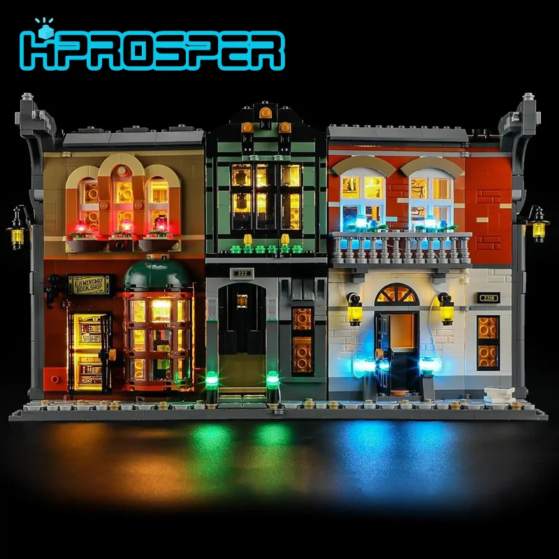 Фото Светодиодный светильник HPROSPER 5 В (без модели) для LEGO 10351 Шерлок Холмс Книжный уголок Декоративные фонари с батарейным блоком №1
