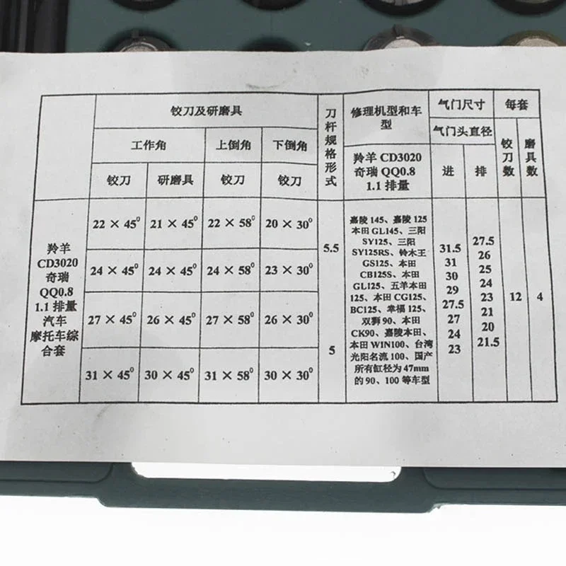 Полный набор карбидный клапан шлифовальный круг резак для сиденья клапана