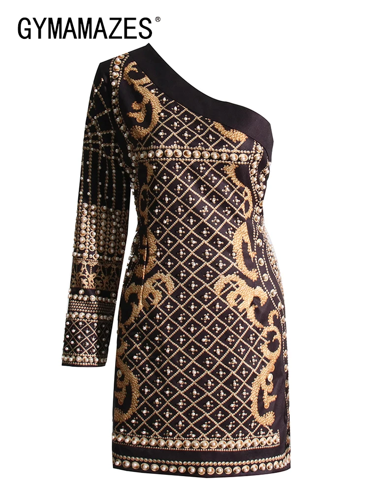 

Платье-мини женское Облегающее с длинным рукавом и открытыми плечами