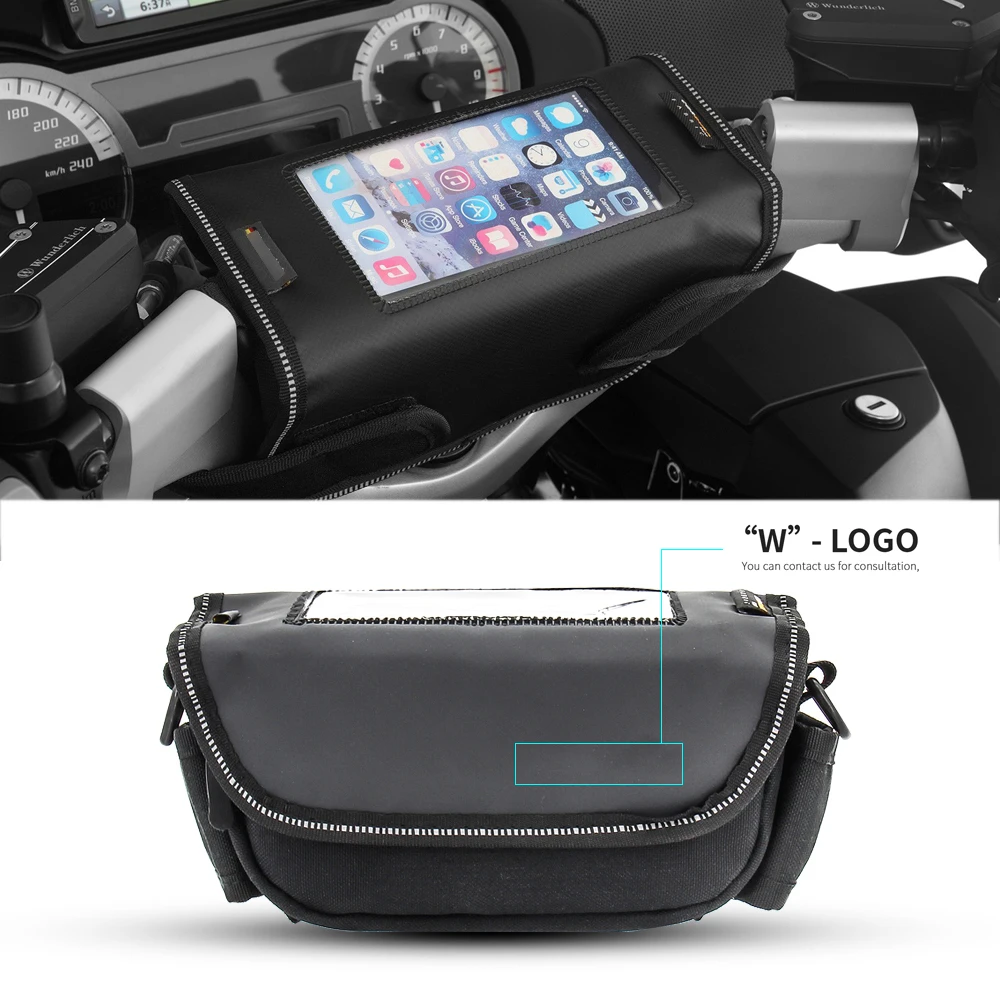 

Motorcycle Handlebar Bag Phone Holder Storage Package For BMW R1200RT R1250RT K1600GTL R1100RT R1150RT R850RT R850R