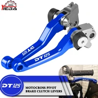 motorcycle accessories pivot motocross dirt bike brake clutch levers for yamaha dt125 dt 125 1987 2005 2004 2003 2002 2001 2000