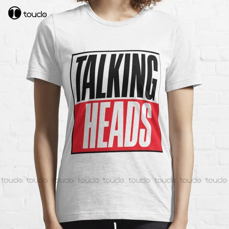 

New Talking Heads - Logo T-Shirt Cotton Tee Shirt Womens Fishing Shirt Custom Aldult Teen Unisex Digital Printing Tee Shirt