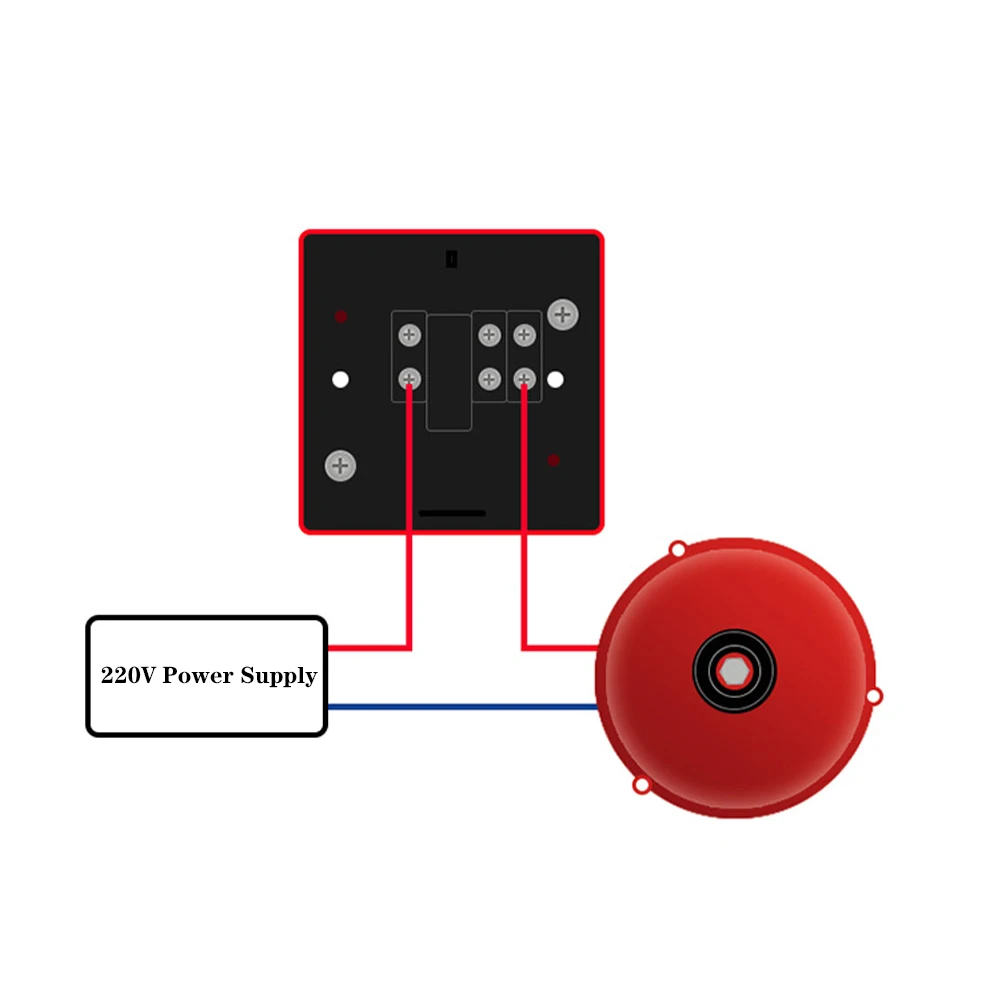 Металлический Электрический колокольчик с пожарным управлением Колокольчик для