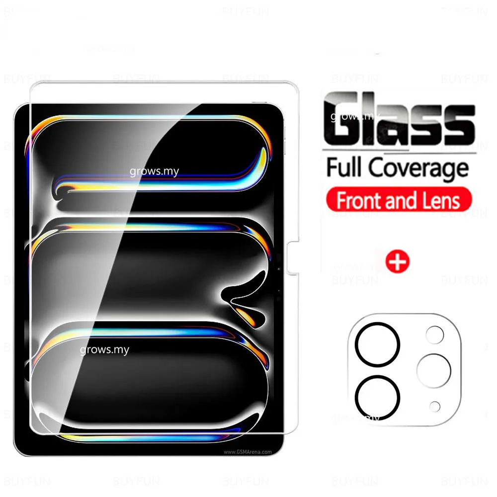 Закаленное стекло для планшета iPad Pro 13 2024 M4 11 Air дюймов 7 6 5 Gen A2926 защита объектива