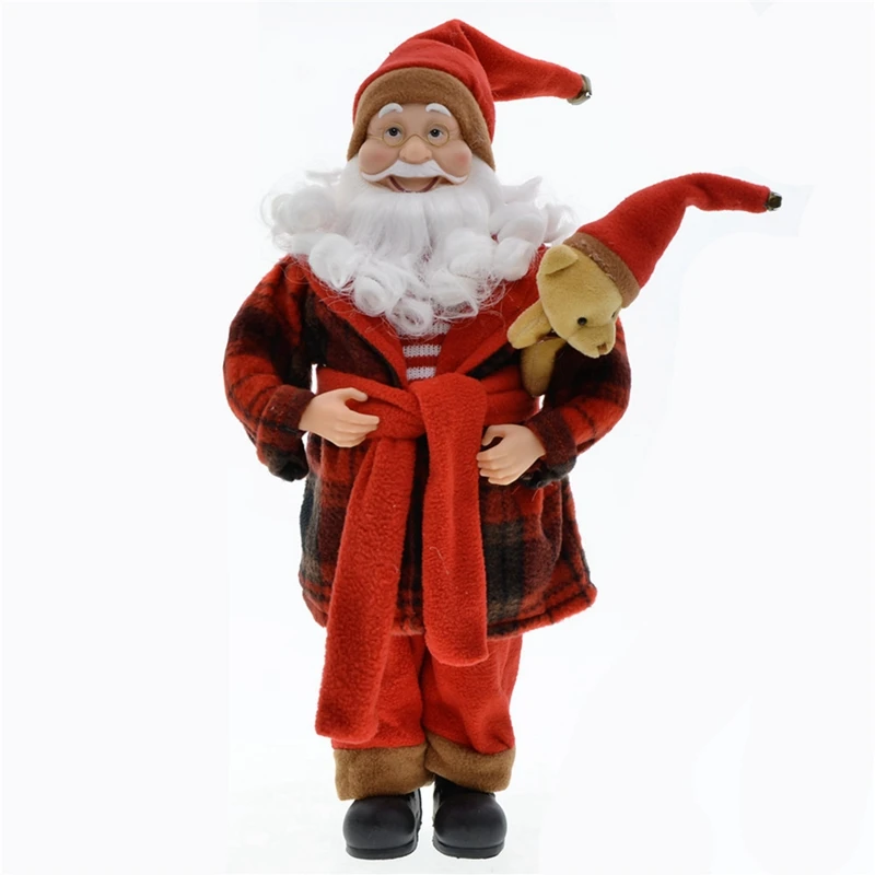 

New Year Christmas Decorations For Home Santa Claus 45Cm Children's Gifts Hotel Coffee Shop Window Ornaments