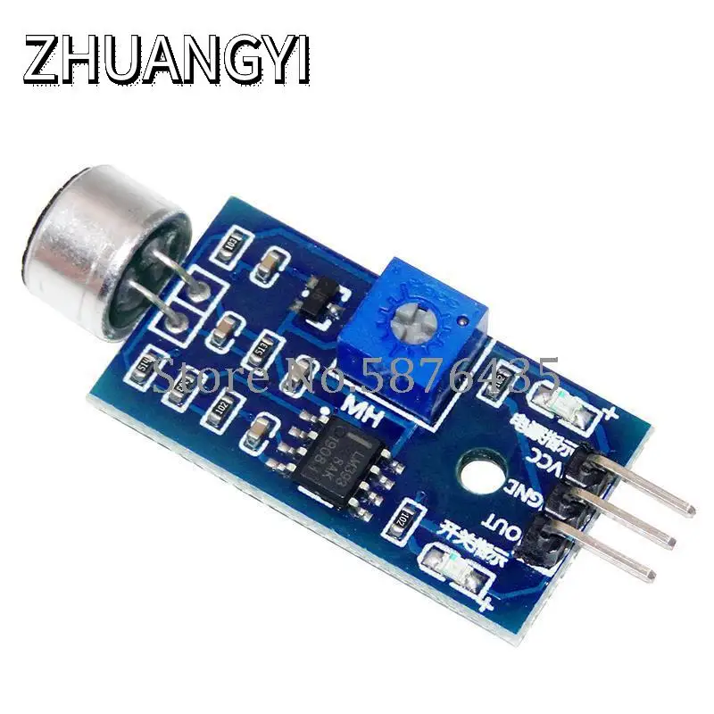 3-контактный голосовой модуль датчика обнаружения звука Интеллектуальный