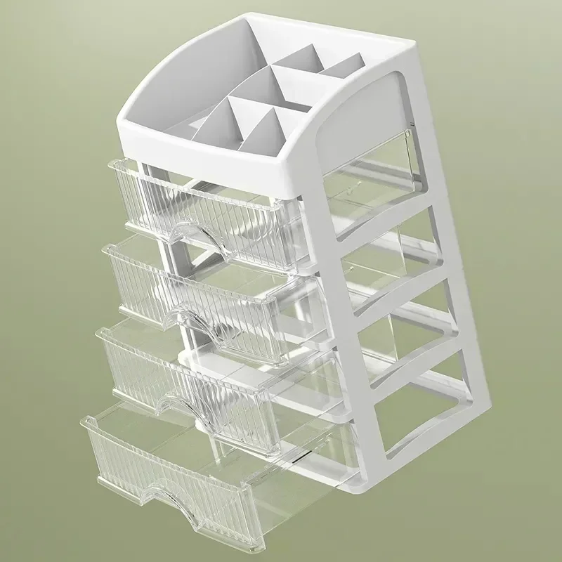Органайзер для косметики пластиковый ящик коробка хранения держатель помады