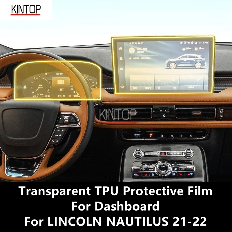 

For LINCOLN NAUTILUS 21-22 Dashboard Transparent TPU Protective Film Anti-scratch Repair Accessories Refit