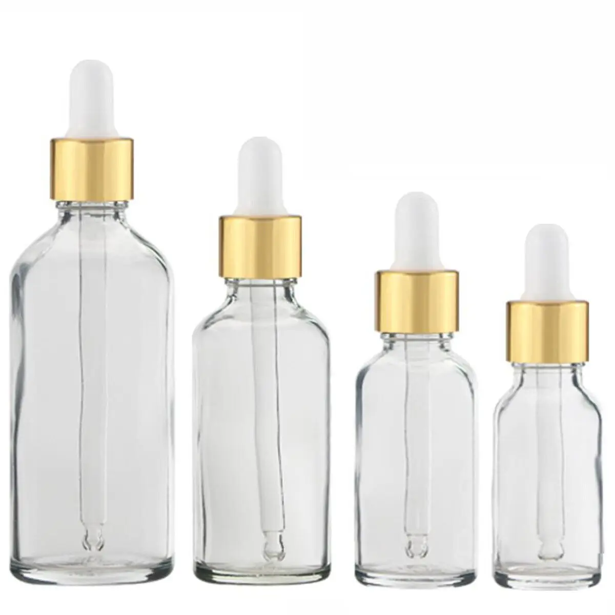 10X 5ml - 100ML bulk glass dropper bottle Essential Oils Serum Perfume reagent eye pipette Dripper Portable Refillable Travel