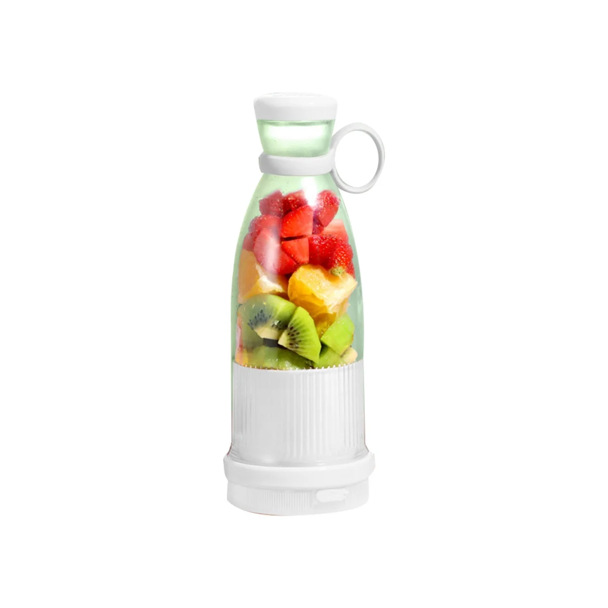 

Rechargeable Mixers Fresh Fruit Juicers USB Portable Juice Bottle Mini Fast Electric Blender Smoothie Ice Maker White