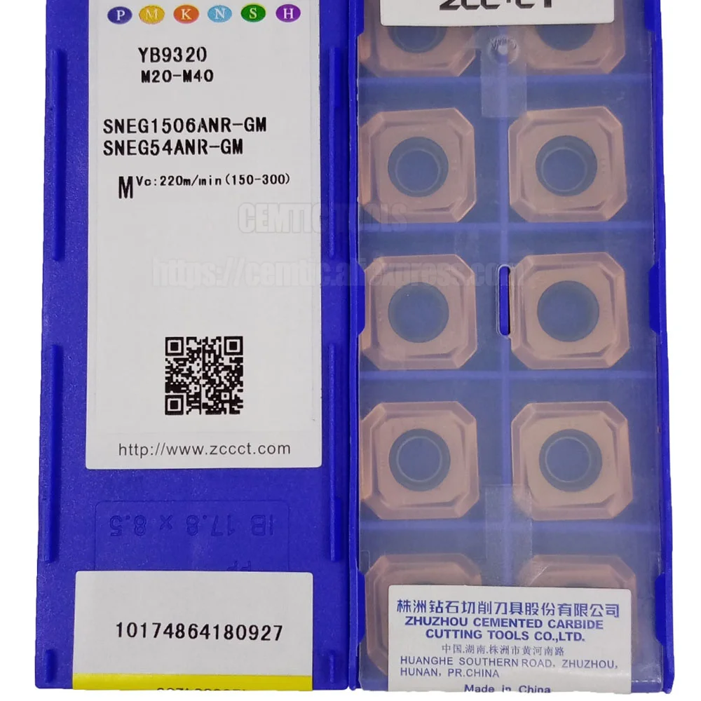 

ZCC карбидные режущие пластины для фрезы YBC302 SNEG1506ANR-GM YB9320 YBG203 YBG205 YBM253 YBD152