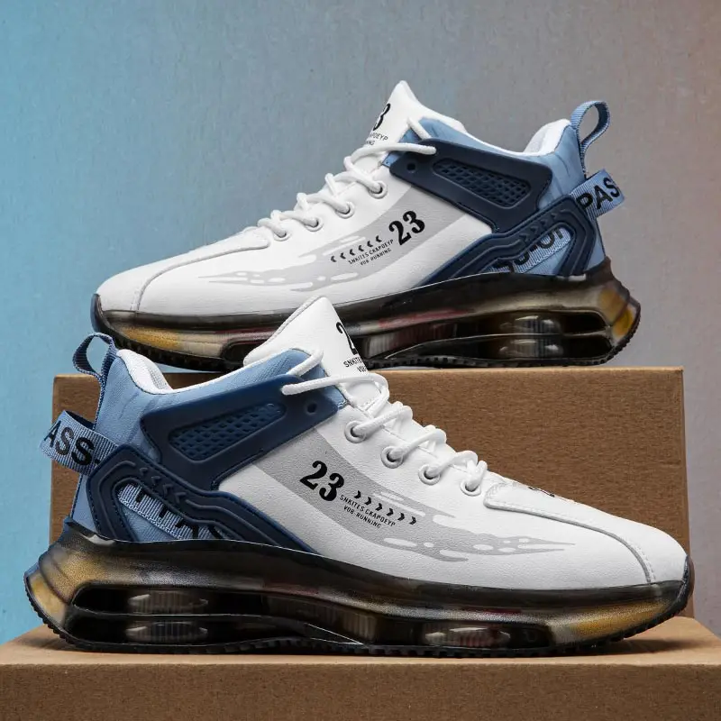 

Кроссовки мужские на платформе, высокий каблук, без шнурков, теннисная спортивная обувь, туфли-лодочки, белый цвет