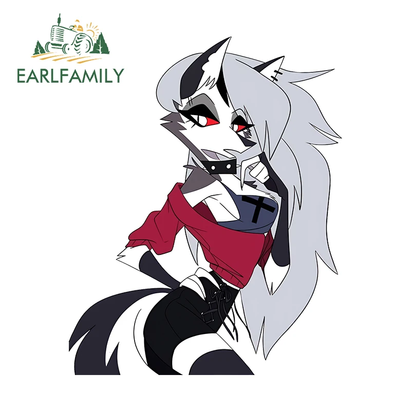 

EARLFAMILY 13 см x 10,5 см Тонкая наклейка на автомобиль Loona милый бампер в багажник аниме граффити искусственная кожа водонепроницаемый автофургон гоночный Декор