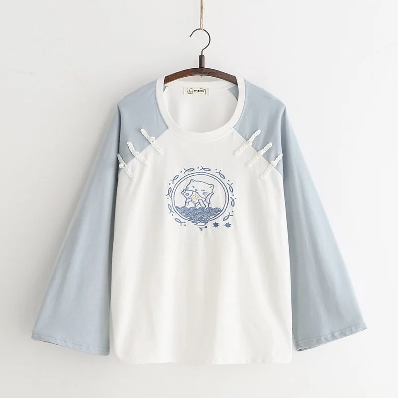 

Женская толстовка с длинным рукавом, с принтом в виде рыбок