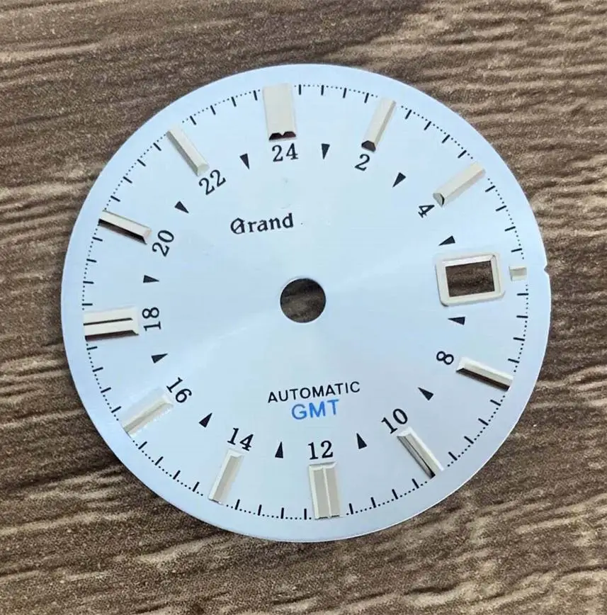 

Циферблат 31 мм, белый, зеленый, черный, не светящийся циферблат GMT, подходит для японских механических часов NH34, аксессуары для часов