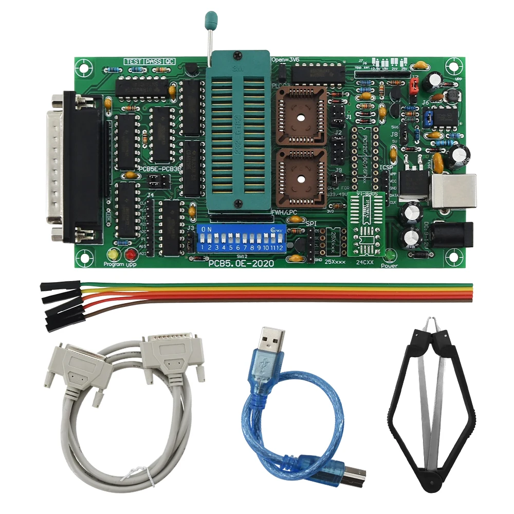 Программатор SPI 25xx PCB5.0T-2013 Willem EPROM BIOS009 PIC поддержка 0.98d12 рекламный зажим PLCC32 + SOIC