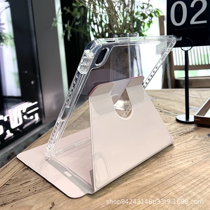 

Нескользящий акриловый чехол для планшета Huawei MatePad 11 2023 10,95 Pro 11 Pro 10,8 10,4 720 ° вращающийся прозрачный чехол из искусственной кожи