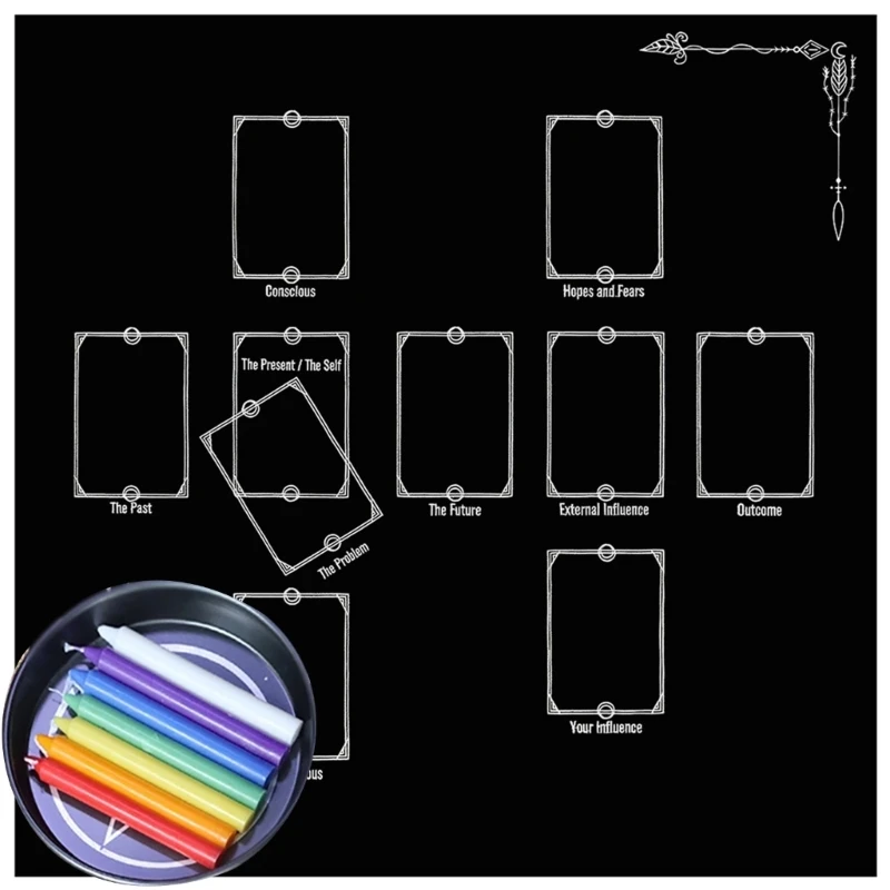 Квадратный маятниковый коврик алтарная скатерть настольная игра карточный
