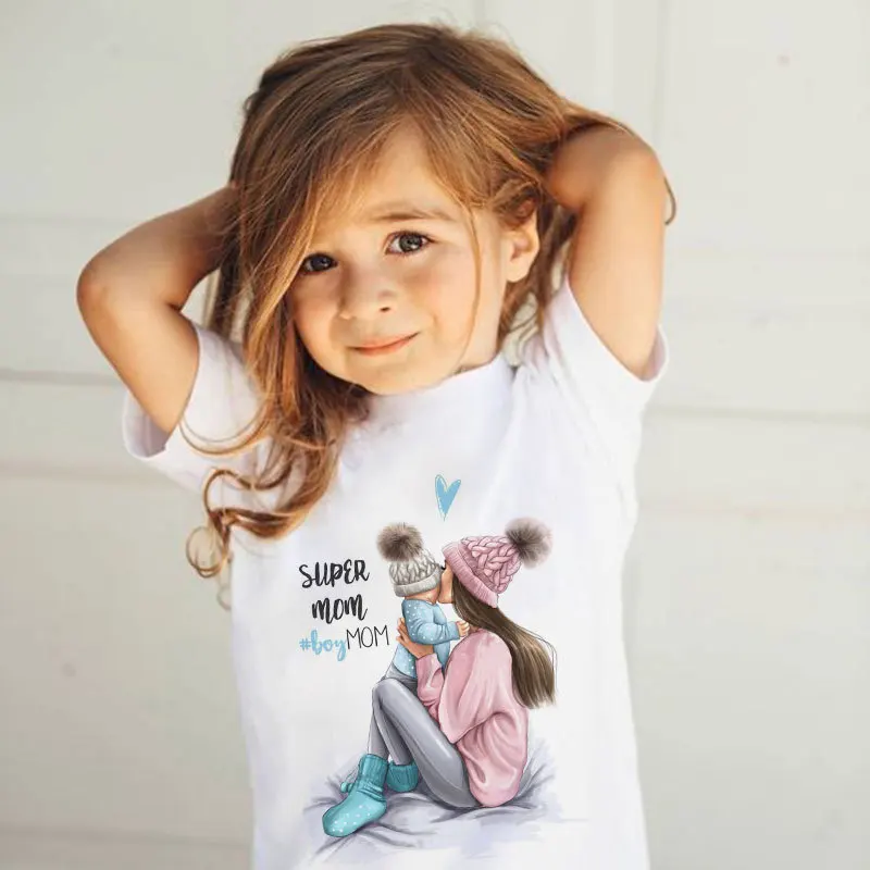 

Mom Kids Clothes Kids Girls Baby Girls T Shirts Fashion Boys T Shirts Mother Baby Life Living Cute Printed Kawaii Kids T Shirts