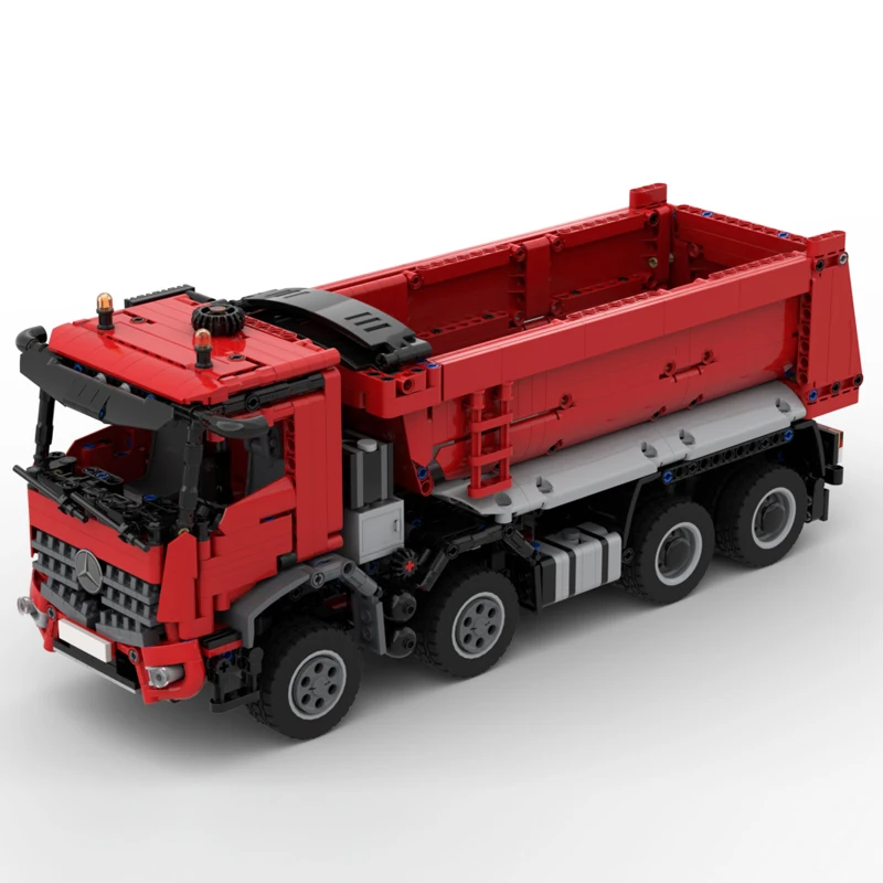 Фото НОВЫЙ 1483 шт. MOC Arocs 8x4 инженерный самосвал модель прицепа DIY творческие идеи детские игрушки Рождественский подарок технологические блоки №2