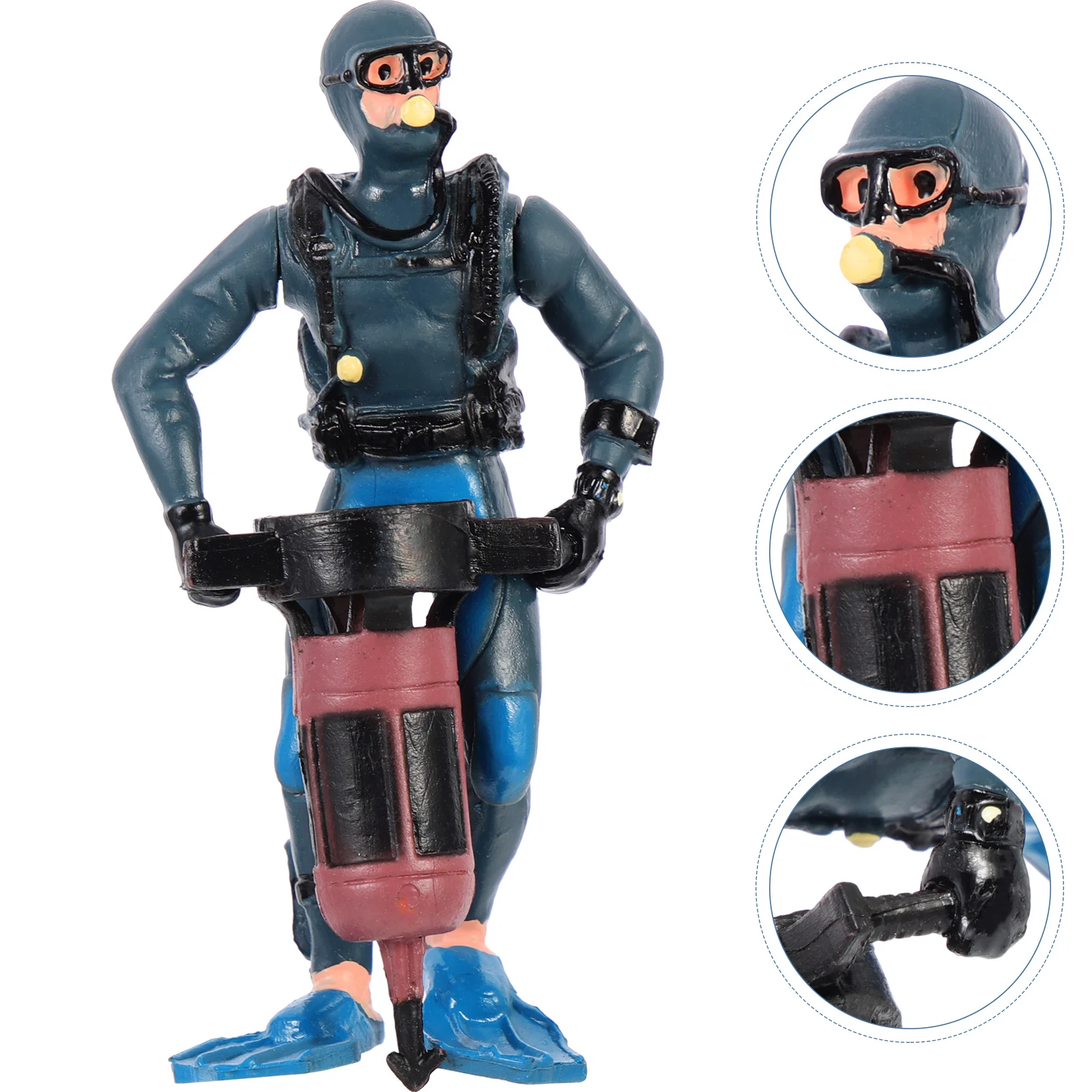 Модель дайвера декор украшения для аквариума игрушка статуя абс ландшафтный