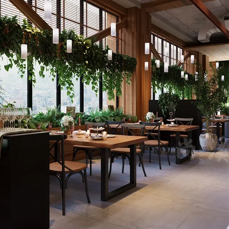 Обеденный стол из цельного дерева по индивидуальному заказу обеденный с длинной