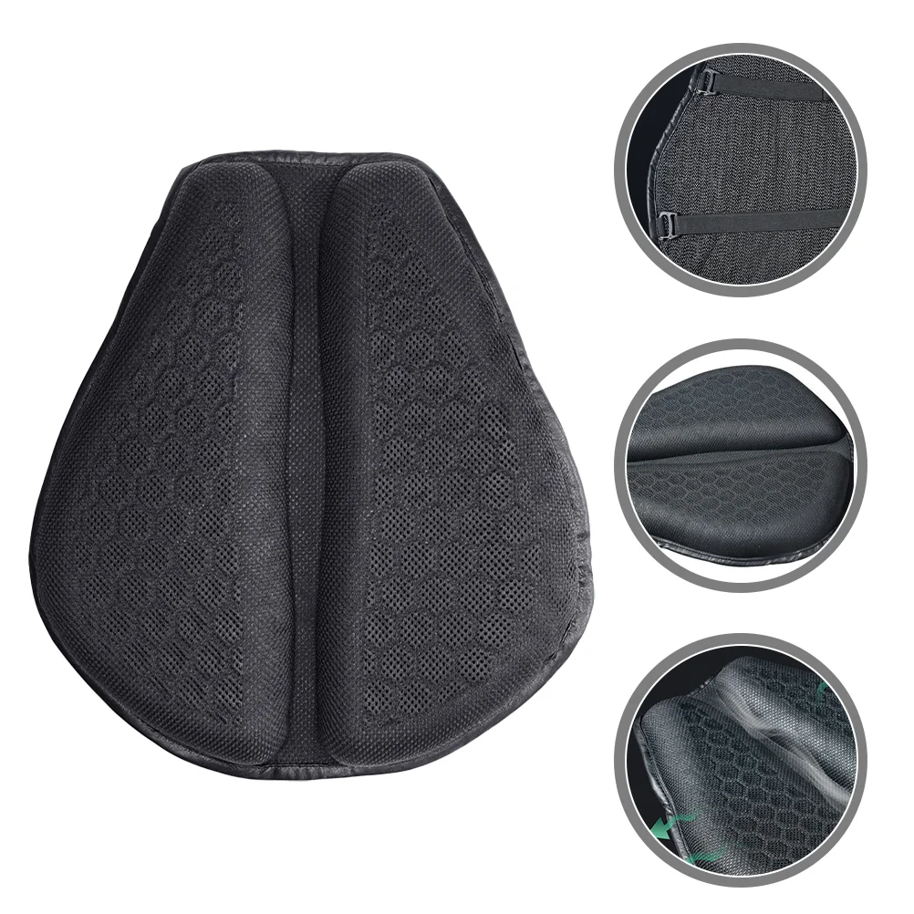 

Motorcycle Seat Cushion Pads Mesh Motorbike Reusable Honeycomb Breathable Cover