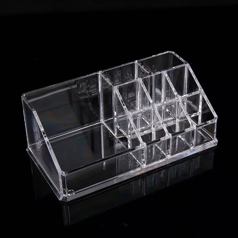 

NEW2023 9 Grid Acrylic Makeup Organizer Storage Box Cosmetic Box Lipstick Jewelry Box Case Holder Display Stand make organizer