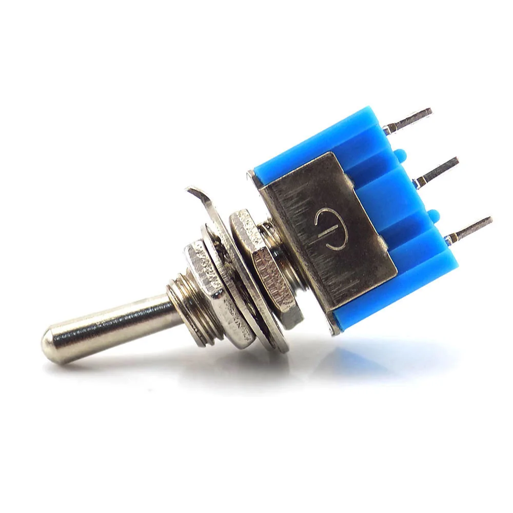 5 шт. мини MTS-102 3-контактный SPDT ON-ON 6A 125 В переменного тока миниатюрные тумблеры MTS102