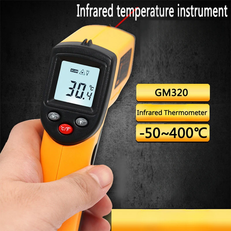 

GM320 Infrared Thermometer Temperature Gun Industrial Kitchen Electronic Thermometer