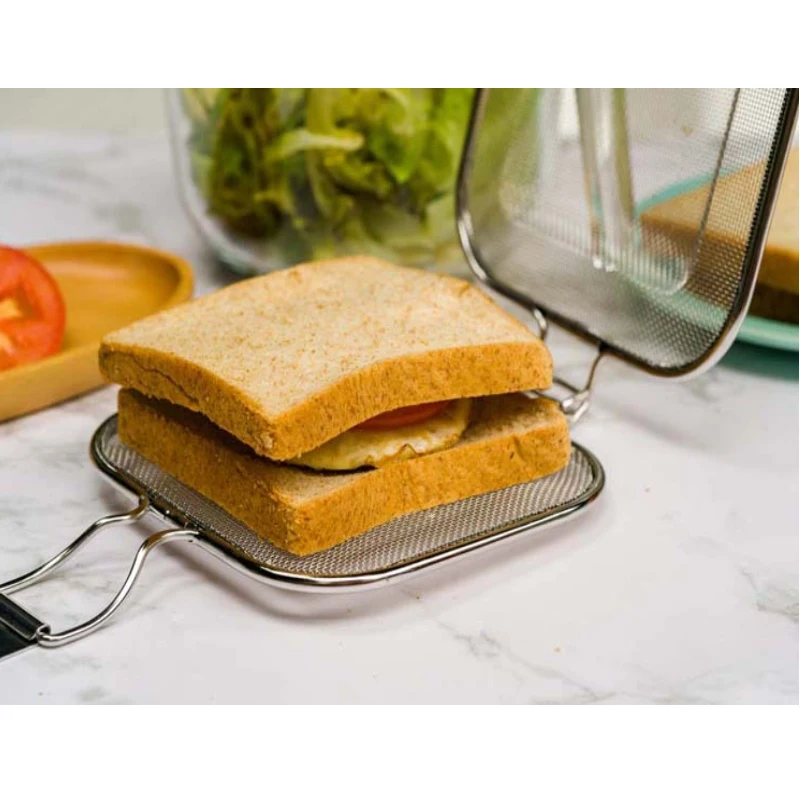

Sandwich Grill Net Press Toaster/Toast Whole Square Loaf Bread Slice Grill Bread Toast Breakfast Machine Waffle Pancake Baking