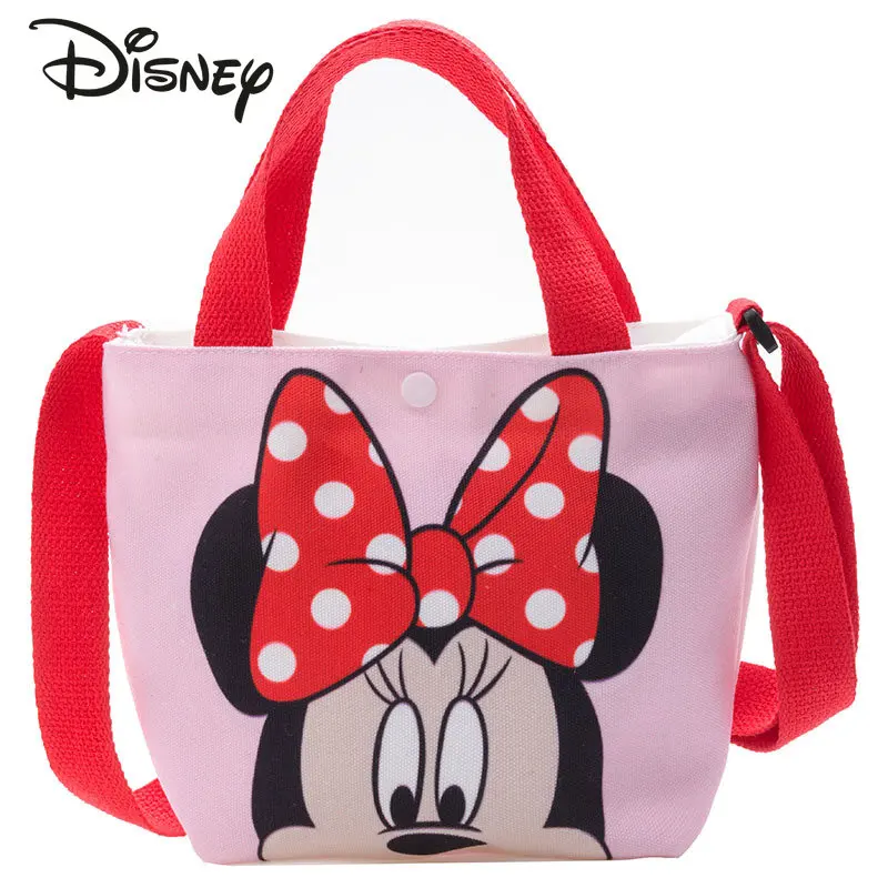 Disney Children's Canvas Bag Multi-function Children's Messenger Bag Cartoon Cute Adjustable Shoulder Strap Girl Zero Purse