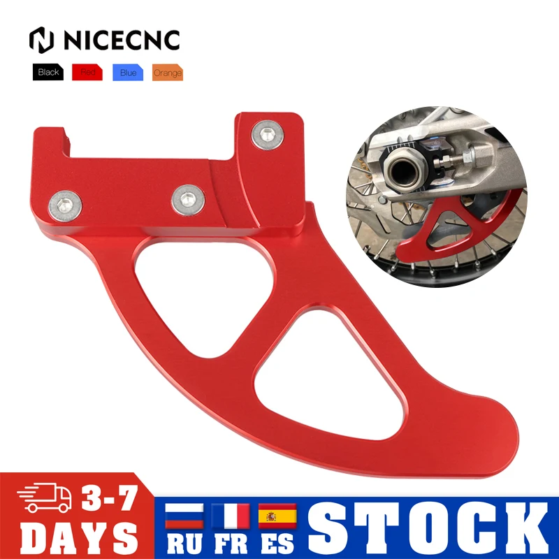 

NICECNC Motocross Rear Brake Disc Guard Protector For GasGas EX/MC 125-300 EXF/MCF 250-450 2021-2022 For KTM Husqvarna Husaberg