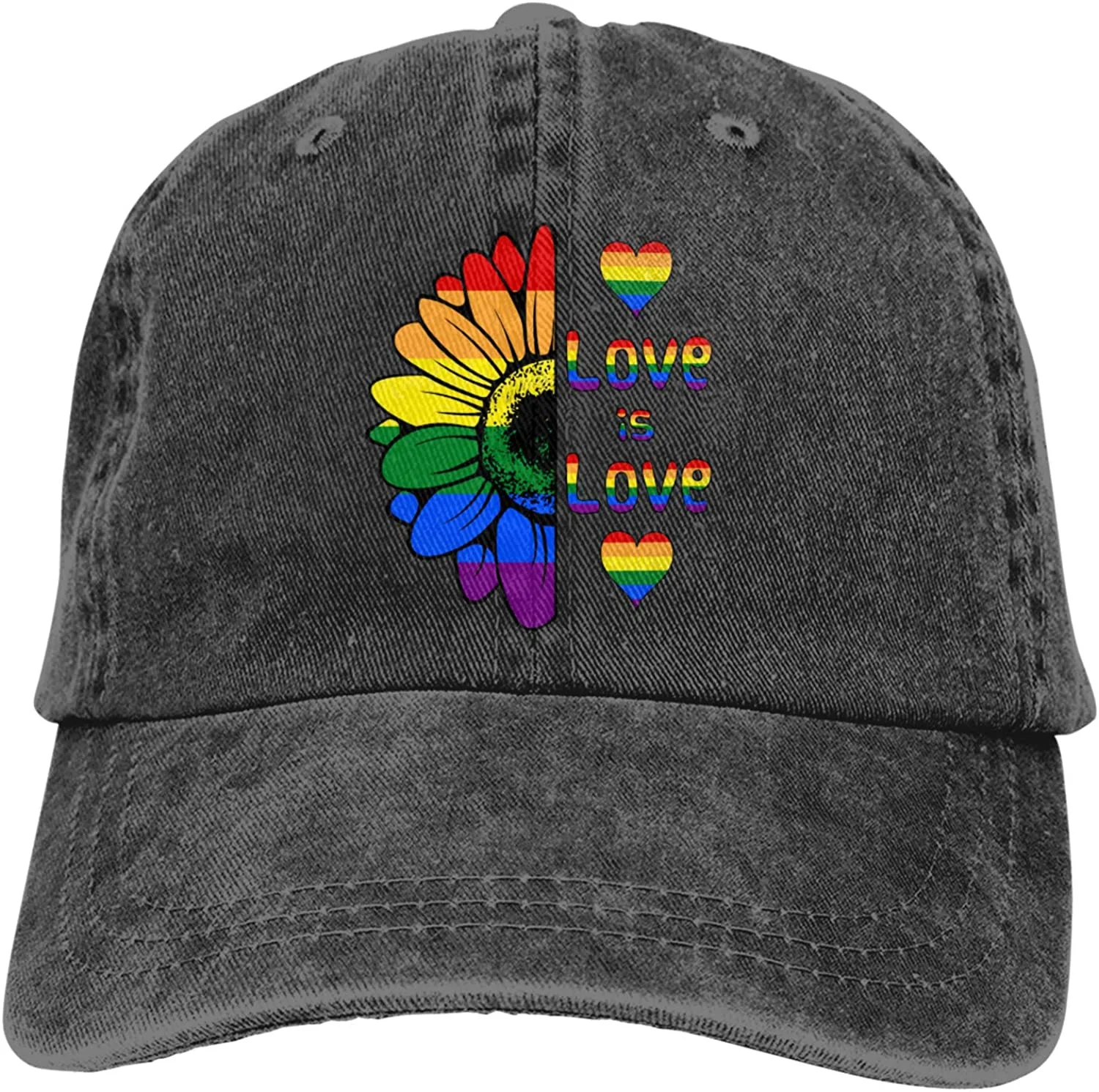 

Pride Love Adult Adjustable Baseball Cap