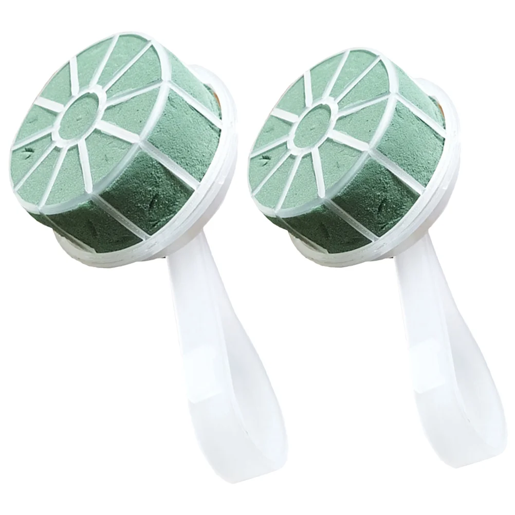 

2 Pcs Bouquet Wedding Bouquets Bridesmaids Bridal Floral Handle Flower Arrangement DIY Plastic Holder Holders
