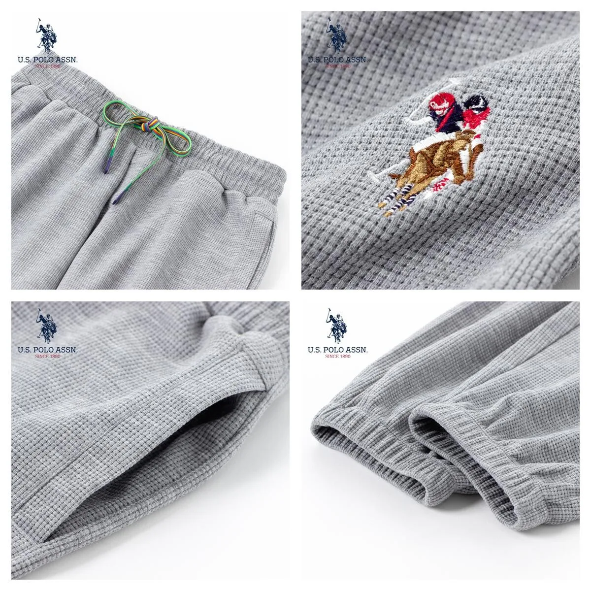 Женские весенне-осенние спортивные штаны U.S.Polo Assn. Свободные легкие повседневные