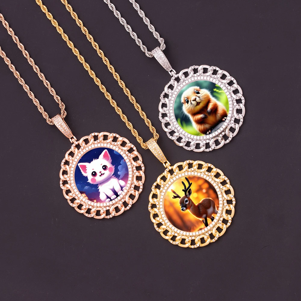 Женская цепочка дизайнерская круглая с имитацией памяти искусственный