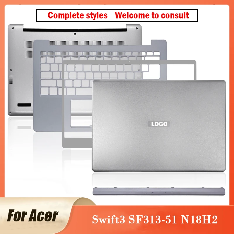 

Новинка, оригинальная задняя крышка для ноутбука Acer Swift3 SF313-51 N18H2, передняя панель, Упор для рук, нижняя крышка, 13,3 дюйма
