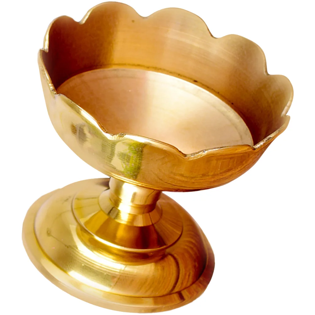 Латунная лампа с маслом винтажный декор держатели для чайных свечей цветок